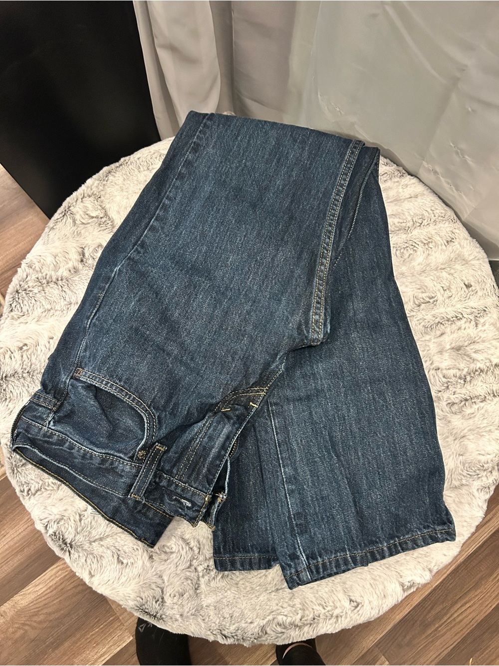 Levi's Men's Straight Jeans - Dark Blue Denim